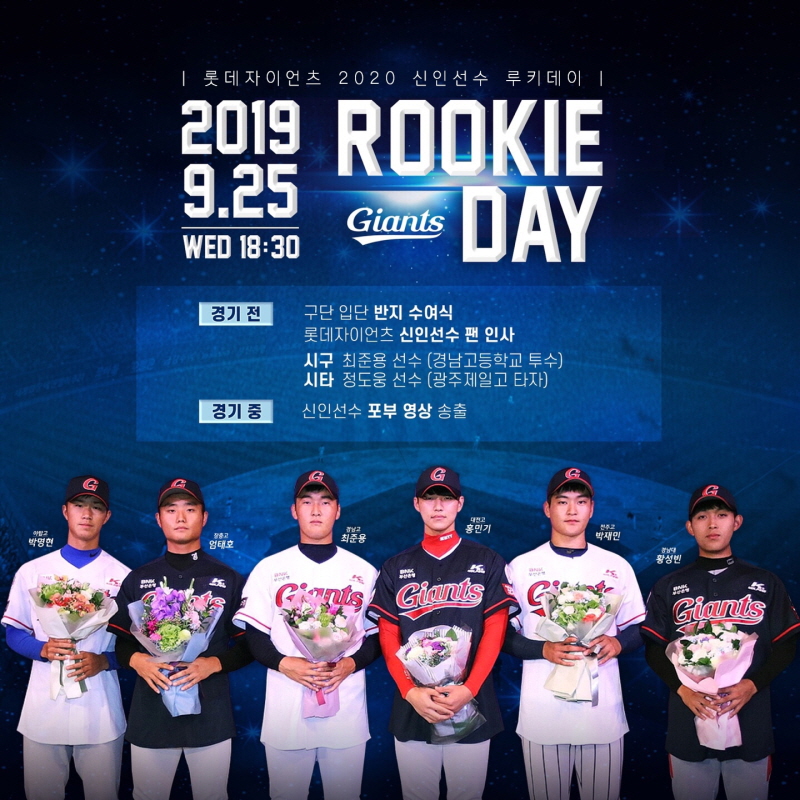 롯데, 2020 루키데이 실시